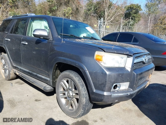 2012 Toyota 4Runner SR5 with VIN JTEBU5JR7C5083050, listed as a IAAI auction lot 41639042 with 204,285 mi miles. Bid and sale history available at carsss.com. Image 1.