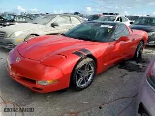 2003 Chevrolet Corvette with VIN 1G1YY22G535117221, listed as a Copart auction lot 76322674 with 0 mi miles and Non Repairable. Bid and sale history available at carsss.com. Image 1.