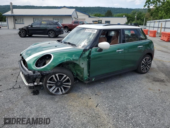 2021 MINI Hardtop 4 Door Oxford Edition with VIN WMWXU7C0XM2P49113, listed as a Copart auction lot 61437805 with 40,399 mi miles and Salvage title. Bid and sale history available at DreamBid. Image 1.