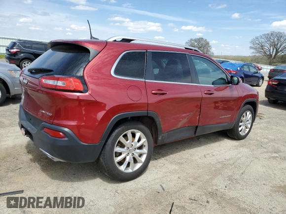 2016 Jeep Cherokee Limited z VIN 1C4PJMDS8GW121591, wystawiony jako Copart lot #54818085 z przebiegiem 108 625 mil mil oraz Czysty tytuł • Clean title. Historia ofert i sprzedaży dostępna na DreamBid. Obrazek 3.