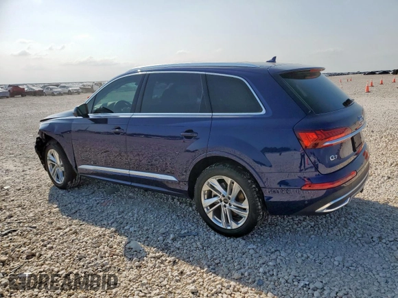 2024 Audi Q7 Premium Plus z VIN WA1LXBF74RD010118, wystawiony jako Copart lot #59724545 z przebiegiem 7 641 mil mil oraz Szkoda całkowita • Salvage title. Historia ofert i sprzedaży dostępna na DreamBid. Obrazek 2.