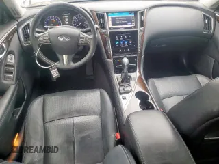 2015 Infiniti Q50 Sport with VIN JN1BV7AP1FM331043, listed as a Copart auction lot 60319895 with 150,645 mi miles and Salvage title. Bid and sale history available at DreamBid. Image 8.