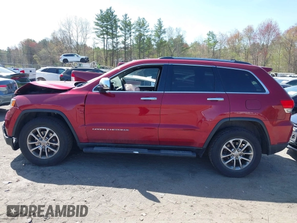 2014 Jeep Grand Cherokee Limited with VIN 1C4RJFBG7EC483316, listed as a IAAI auction lot 42114889 with 106,409 mi miles and . Bid and sale history available at DreamBid. Image 14.