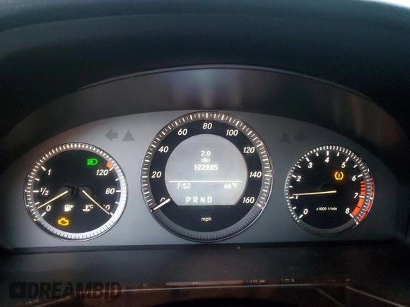 2011 Mercedes-Benz GLK 350 with VIN WDCGG8HBXBF534597, listed as a Copart auction lot 72635834 with 122,885 mi miles and Salvage Title. Bid and sale history available at DreamBid. Image 9.