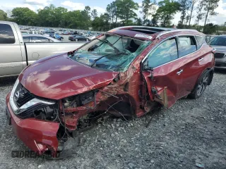 2016 Nissan Murano SV z VIN 5N1AZ2MG7GN145896, wystawiony jako Copart lot #51339605 z przebiegiem 94 921 mil mil oraz Szkoda całkowita • Salvage title. Historia ofert i sprzedaży dostępna na DreamBid. Obrazek 1.