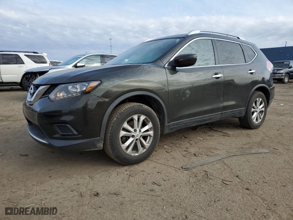 2016 Nissan Rogue SV with VIN KNMAT2MT3GP707607, listed as a Copart auction lot 48205585 with 114,215 mi miles and Clean Title. Bid and sale history available at carsss.com. Image 1.