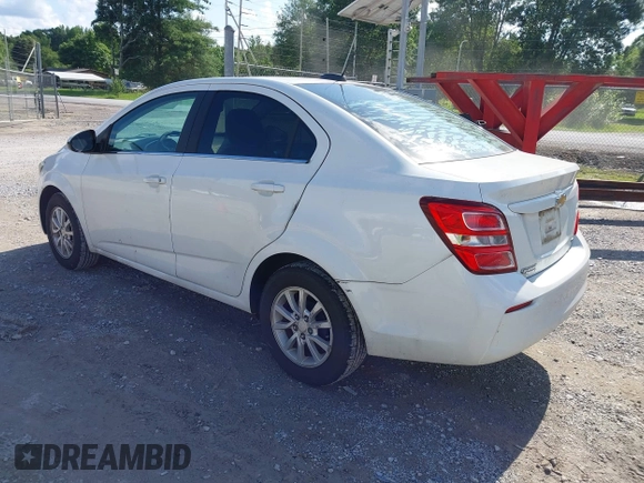 2017 Chevrolet Sonic LT with VIN 1G1JD5SHXH4132396, listed as a IAAI auction lot 42394041 with 106,893 mi miles and . Bid and sale history available at DreamBid. Image 3.