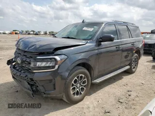 2022 Ford Expedition XLT with VIN 1FMJU1HT8NEA66153, listed as a Copart auction lot 57390705 with 75,776 mi miles and Salvage title. Bid and sale history available at DreamBid. Image 1.