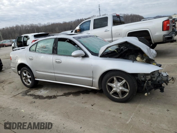 2001 Oldsmobile Alero GL2 with VIN 1G3NL52E71C153865, listed as a Copart auction lot 43204705 with Not Provided miles and Salvage Title. Bid and sale history available at DreamBid. Image 4.