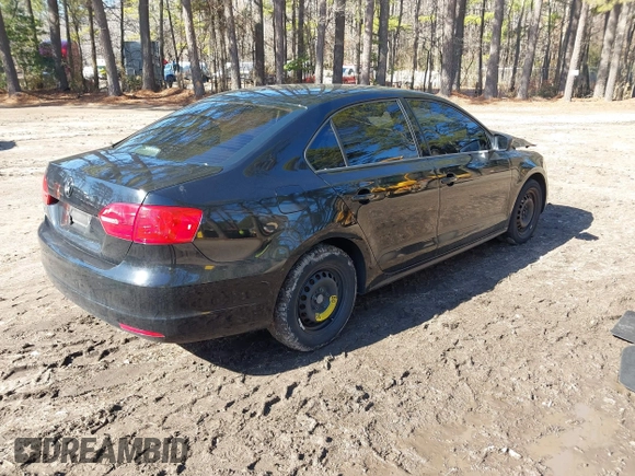 2011 Volkswagen Jetta Sedan S with VIN 3VW2K7AJ7BM066044, listed as a IAAI auction lot 41480004 with 128,407 mi miles. Bid and sale history available at carsss.com. Image 4.