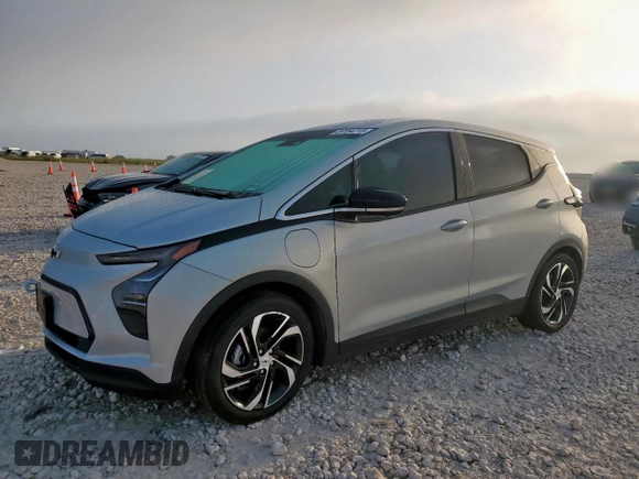 2023 Chevrolet Bolt EV 2LT with VIN 1G1FX6S02P4169017, listed as a Copart auction lot 59164215 with 20,508 mi miles and Salvage title. Bid and sale history available at DreamBid. Image 1.