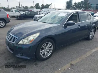 2011 Infiniti G25 Journey with VIN JN1DV6AP1BM830275, listed as a IAAI auction lot 41905361 with 153,169 mi miles. Bid and sale history available at carsss.com. Image 2.
