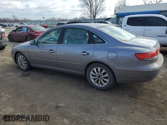 2007 Hyundai Azera SE with VIN KMHFC46F47A166915, listed as a Copart auction lot 88978785 with 0 mi miles and Salvage Title. Bid and sale history available at carsss.com. Image 2.