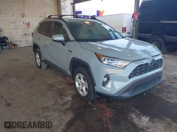 2020 Toyota RAV4 Hybrid XLE with VIN 2T3RWRFV0LW082793, listed as a IAAI auction lot 41674569 with 50,224 mi miles and . Bid and sale history available at DreamBid. Image 1.