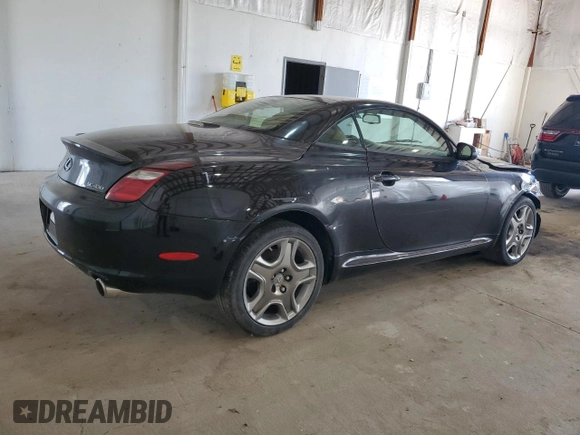 2006 Lexus SC with VIN JTHFN48Y669005283, listed as a Copart auction lot 52838705 with 150,335 mi miles and Non Repairable. Bid and sale history available at carsss.com. Image 3.