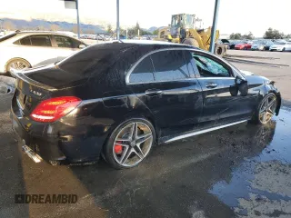 2016 Mercedes-Benz C 63 S AMG with VIN 55SWF8HB2GU113164, listed as a Copart auction lot 43981135 with 36,644 mi miles and Clean title. Bid and sale history available at DreamBid. Image 3.