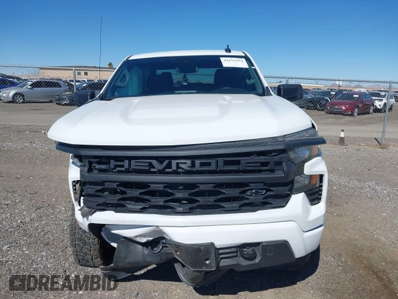 2024 Chevrolet Silverado 1500 Custom with VIN 1GCPABEK7RZ157809, listed as a IAAI auction lot 41632954 with 7,884 mi miles and . Bid and sale history available at DreamBid. Image 12.