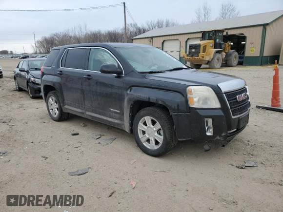 2012 GMC Terrain SLE-1 with VIN 2GKALMEK9C6206219, listed as a Copart auction lot 46154085 with 123,821 mi miles and Salvage Title. Bid and sale history available at carsss.com. Image 4.