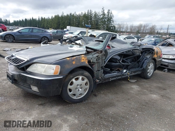 2000 Acura RL with VIN JH4KA965XYC010993, listed as a IAAI auction lot 41239719 with 1 mi miles. Bid and sale history available at carsss.com. Image 2.