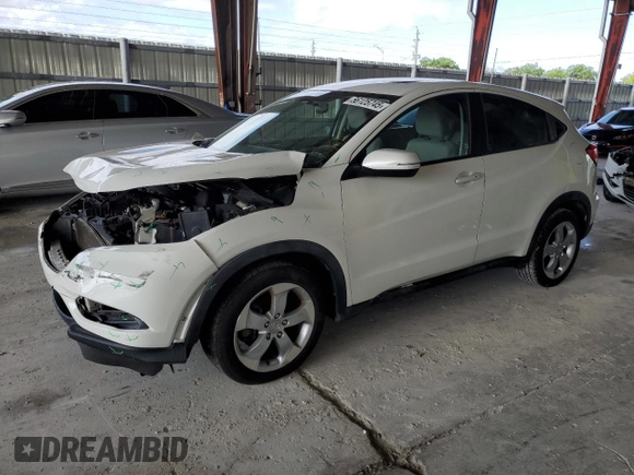 2016 Honda HR-V EX with VIN 3CZRU5H52GM709572, listed as a Copart auction lot 56125745 with 44,514 mi miles and Salvage Title. Bid and sale history available at DreamBid. Image 1.