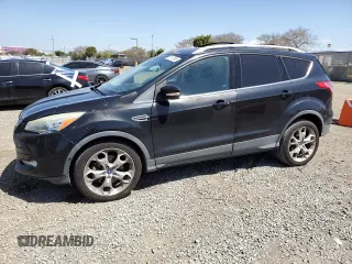 2013 Ford Escape Titanium with VIN 1FMCU0J99DUB46714, listed as a Copart auction lot 51347965 with 186,488 mi miles and Salvage Title. Bid and sale history available at carsss.com. Image 1.