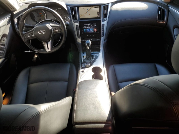 2020 Infiniti Q50 3.0t LUXE with VIN JN1EV7AR7LM253927, listed as a Copart auction lot 82897484 with 43,373 mi miles and Salvage Title. Bid and sale history available at carsss.com. Image 8.