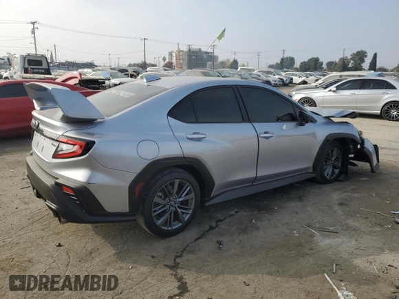 2024 Subaru WRX with VIN JF1VBAB60R9805163, listed as a Copart auction lot 82056864 with 2,649 mi miles and Salvage Title. Bid and sale history available at carsss.com. Image 3.