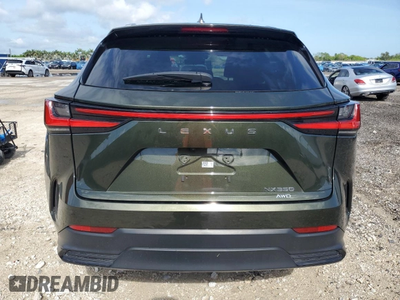2022 Lexus NX 350 Premium with VIN 2T2GGCEZ7NC015980, listed as a Copart auction lot 61009695 with 49,709 mi miles and Salvage title. Bid and sale history available at DreamBid. Image 6.