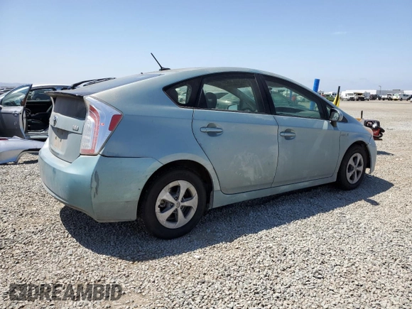 2013 Toyota Prius One with VIN JTDKN3DU0D1689885, listed as a Copart auction lot 53958685 with 217,828 mi miles and Clean Title. Bid and sale history available at carsss.com. Image 3.