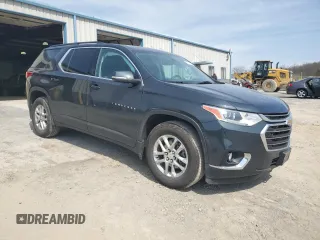 2021 Chevrolet Traverse LT Cloth z VIN 1GNEVGKW8MJ141696, wystawiony jako Copart lot #55600245 z przebiegiem 59 789 mil mil oraz Szkoda całkowita • Salvage title. Historia ofert i sprzedaży dostępna na DreamBid. Obrazek 4.