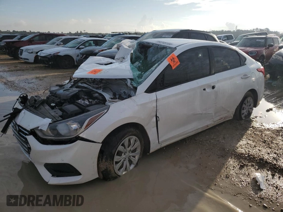 2019 Hyundai Accent SE with VIN 3KPC24A36KE067915, listed as a Copart auction lot 64745104 with 122,745 mi miles and Salvage Title. Bid and sale history available at carsss.com. Image 1.