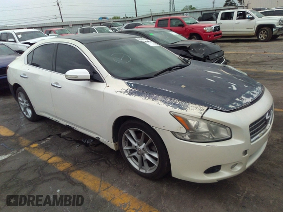 2010 Nissan Maxima 3.5 SV w/Premium Pkg with VIN 1N4AA5AP1AC845746, listed as a IAAI auction lot 38332832 with 180,429 mi miles. Bid and sale history available at carsss.com. Image 1.
