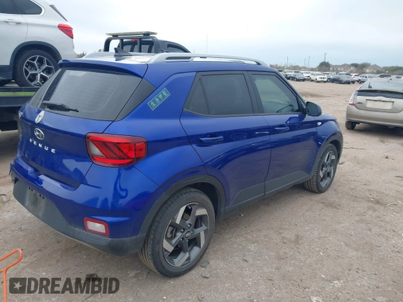 2021 Hyundai Venue Denim with VIN KMHRC8A35MU103768, listed as a IAAI auction lot 41363547 with 66,618 mi miles and . Bid and sale history available at DreamBid. Image 4.
