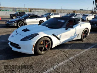 2014 Chevrolet Corvette 3LT with VIN 1G1YF3D71E5128003, listed as a Copart auction lot 58559974 with 72,682 mi miles and Clean Title. Bid and sale history available at carsss.com. Image 1.