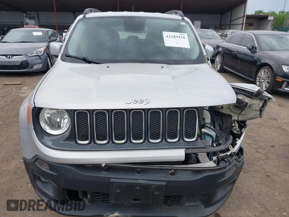 2017 Jeep Renegade Latitude with VIN ZACCJABB6HPF83565, listed as a IAAI auction lot 42289470 with 47,708 mi miles and . Bid and sale history available at DreamBid. Image 12.