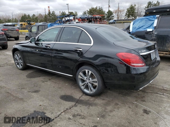 2015 Mercedes-Benz C-Class C 300 Luxury with VIN 55SWF4KB0FU005240, listed as a Copart auction lot 48410415 with 89,705 mi miles and Salvage Title. Bid and sale history available at carsss.com. Image 2.