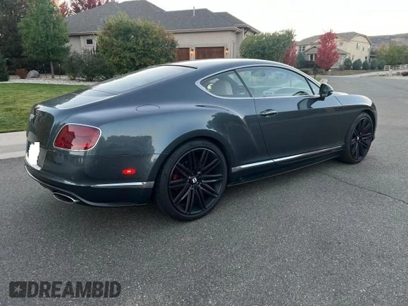 2013 Bentley Continental GT with VIN SCBFC7ZA0DC082776, listed as a Copart auction lot 77605124 with 22,533 mi miles and Clean Title. Bid and sale history available at DreamBid. Image 4.