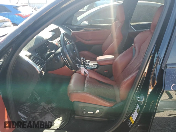 2020 BMW X3 M Competition with VIN 5YMTS0C00LLT10145, listed as a Copart auction lot 73414014 with 0 mi miles and Salvage Title. Bid and sale history available at carsss.com. Image 7.