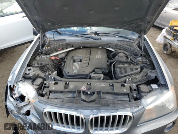 2012 BMW X3 28i with VIN 5UXWX5C55CL725394, listed as a Copart auction lot 48235345 with 132,791 mi miles and Salvage Title. Bid and sale history available at DreamBid. Image 12.
