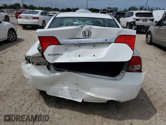 2011 Honda Civic LX with VIN 19XFA1F52BE009180, listed as a Copart auction lot 56288845 with 40,090 mi miles and Non Repairable. Bid and sale history available at DreamBid. Image 6.