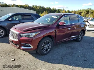 2019 Infiniti QX60 PURE with VIN 5N1DL0MM7KC515953, listed as a Copart auction lot 72799224 with 70,045 mi miles and Salvage Title. Bid and sale history available at carsss.com. Image 1.