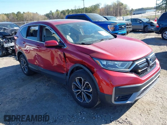 2020 Honda CR-V EX with VIN 5J6RW2H57LL011527, listed as a IAAI auction lot 41886326 with 84,959 mi miles. Bid and sale history available at carsss.com. Image 1.