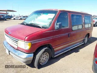 1993 Ford Econoline Cargo with VIN 1FDEE14N0PHA45059, listed as a IAAI auction lot 41881561 with Not Provided miles and . Bid and sale history available at carsss.com. Image 2.
