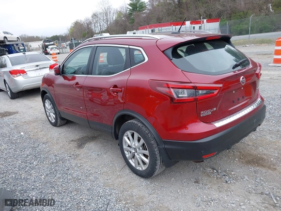 2022 Nissan Rogue Sport SV with VIN JN1BJ1BW6NW487449, listed as a IAAI auction lot 41937506 with 61,503 mi miles. Bid and sale history available at carsss.com. Image 3.