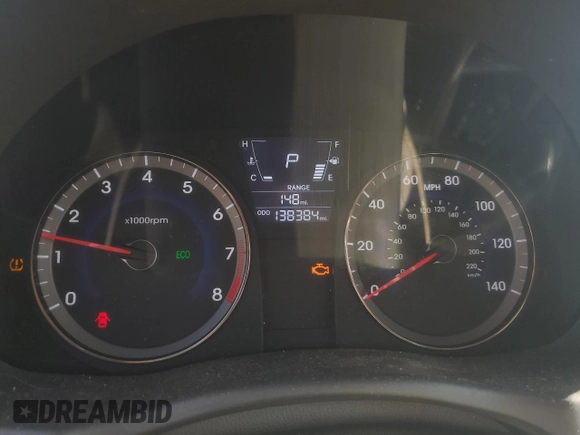 2012 Hyundai Accent SE with VIN KMHCU5AE4CU009351, listed as a Copart auction lot 61963395 with 138,384 mi miles and Clean title. Bid and sale history available at DreamBid. Image 9.