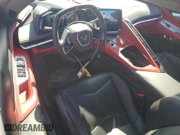2023 Chevrolet Corvette 3LT with VIN 1G1YC3D41P5121618, listed as a Copart auction lot 47589365 with 11,351 mi miles and Salvage title. Bid and sale history available at DreamBid. Image 8.