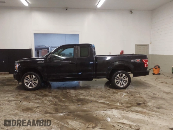2018 Ford F-150 XL with VIN 1FTEX1EP1JKE74560, listed as a IAAI auction lot 41531539 with 54,558 mi miles and . Bid and sale history available at DreamBid. Image 14.
