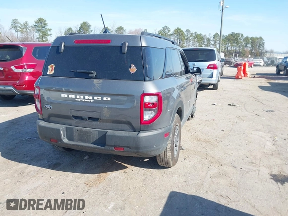 2023 Ford Bronco Sport Big Bend z VIN 3FMCR9B62PRE09504, wystawiony jako IAAI lot #41780893 z przebiegiem 23 140 mil mil oraz . Historia ofert i sprzedaży dostępna na DreamBid. Obrazek 4.