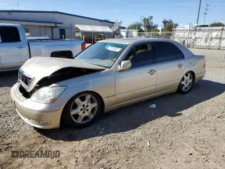 2004 Lexus LS 430 with VIN JTHBN36FX40145882, listed as a Copart auction lot 47638905 with 161,238 mi miles and Salvage Title. Bid and sale history available at DreamBid. Image 1.