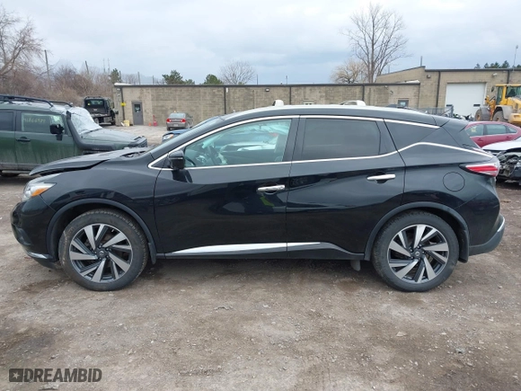 2018 Nissan Murano Platinum with VIN 5N1AZ2MH1JN185097, listed as a IAAI auction lot 41863439 with 140,784 mi miles. Bid and sale history available at carsss.com. Image 13.